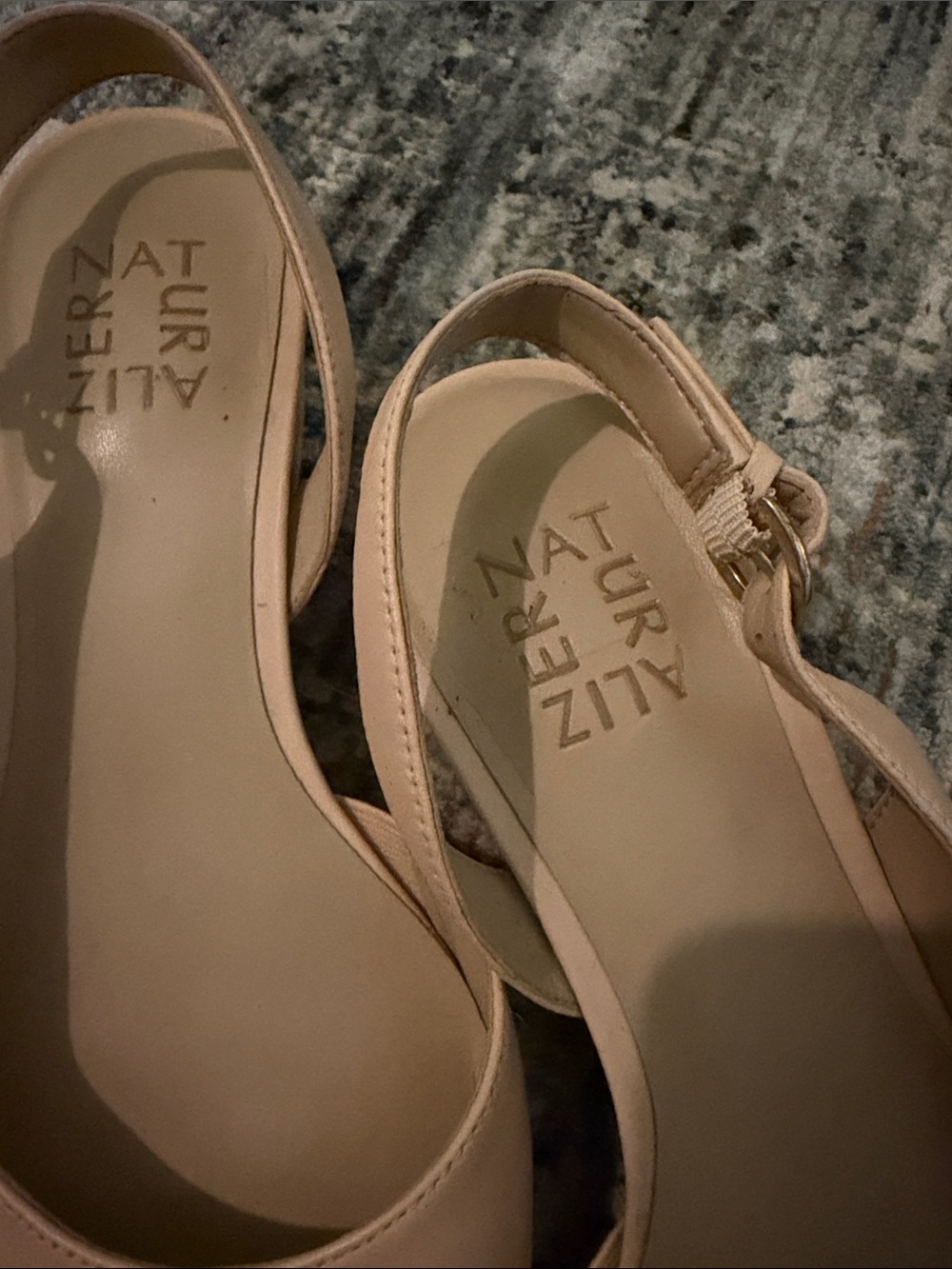Naturalizer Blush Pink Pointed Slingback Flats - Picture 2 of 6